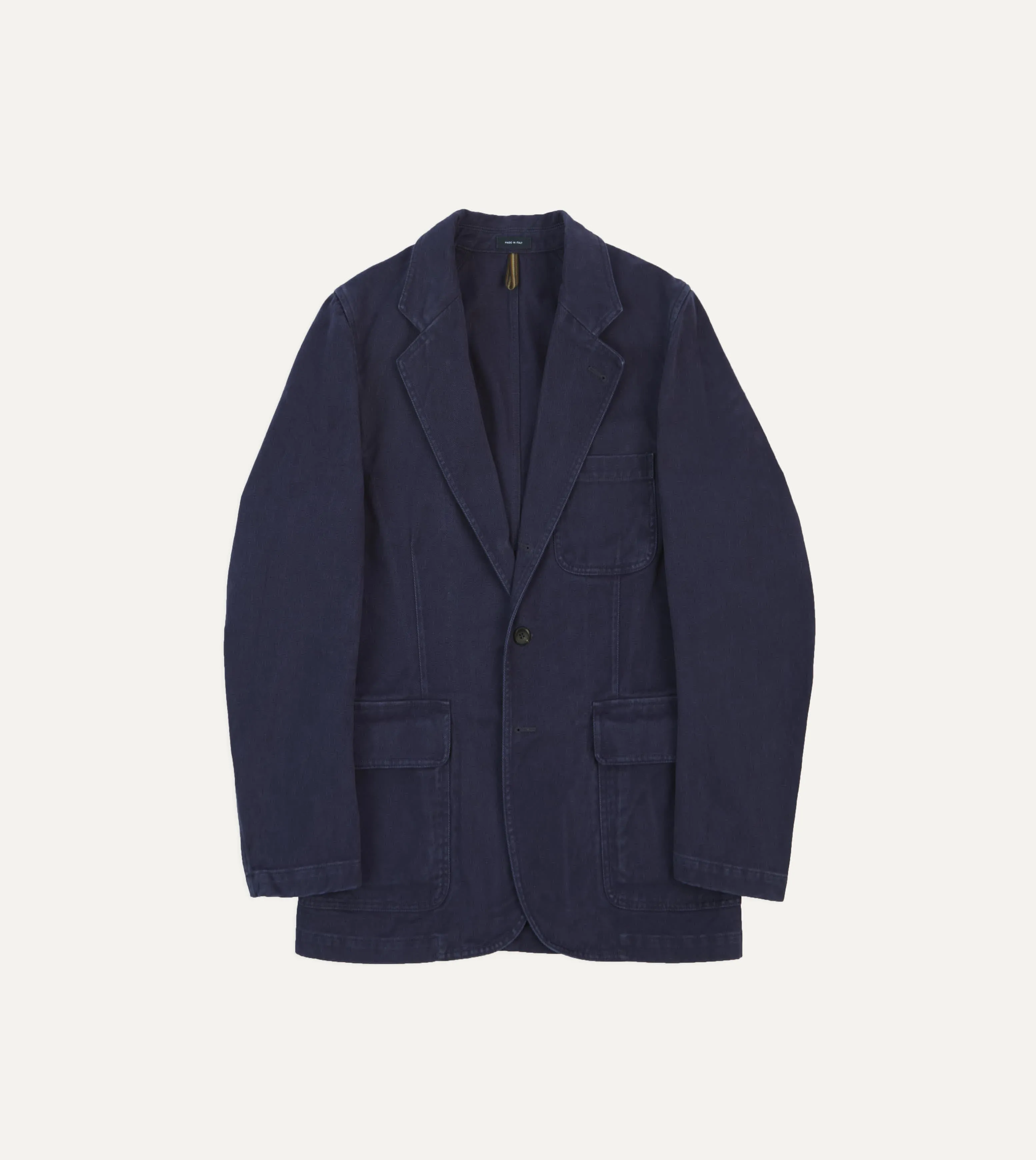 Blazer Pria Drake's Indigo Heavy Cotton Twill Games Mk. I