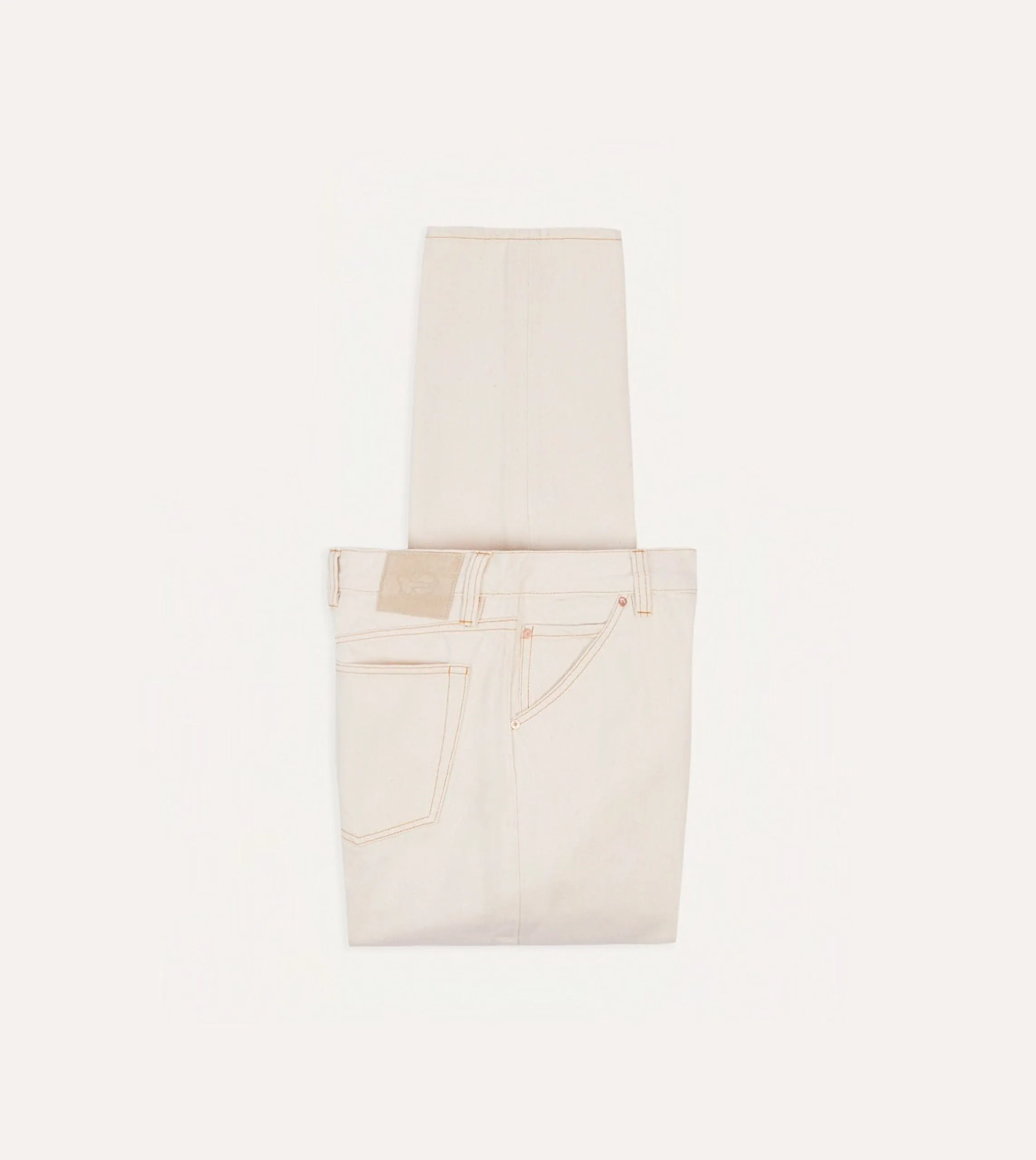 Celana Jeans Pria Drake's Ecru 13.2oz Denim Five-Pocket