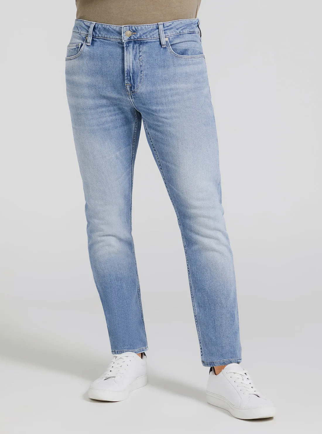 Celana Jeans Pria GUESS Eco Low Rise Skinny Fit Chris Denim