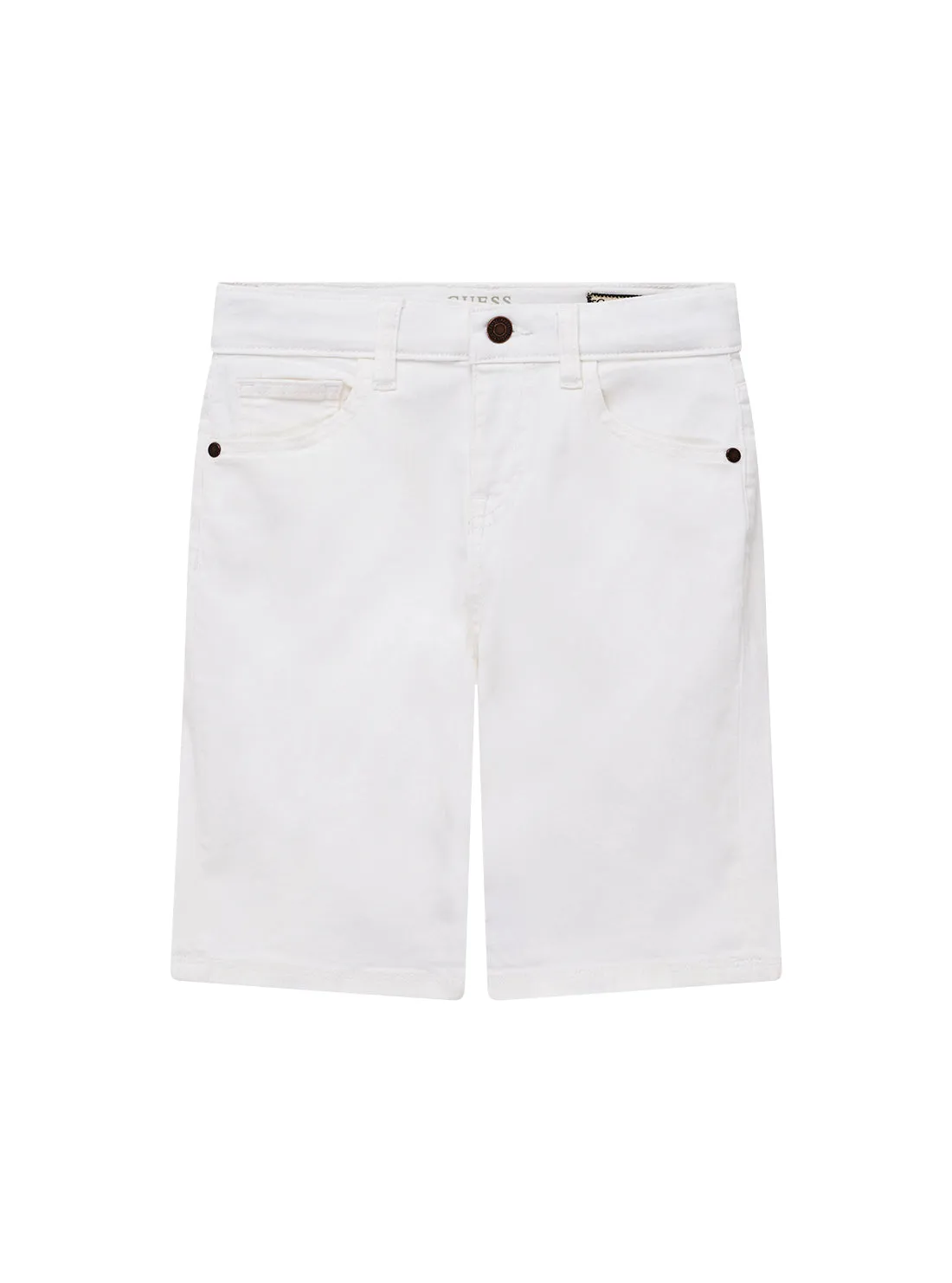 Celana Pendek Denim Anak Laki-Laki Guess Eco White Ukuran 7-16