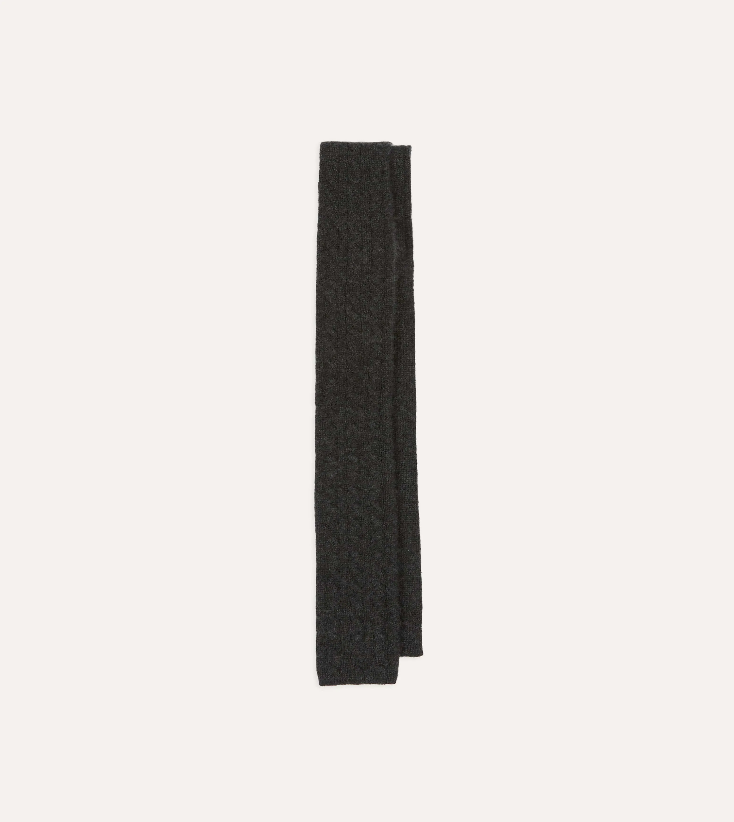 Dasi Rajut Kasat Kasual Pria Grey Cashmere Cable Knit