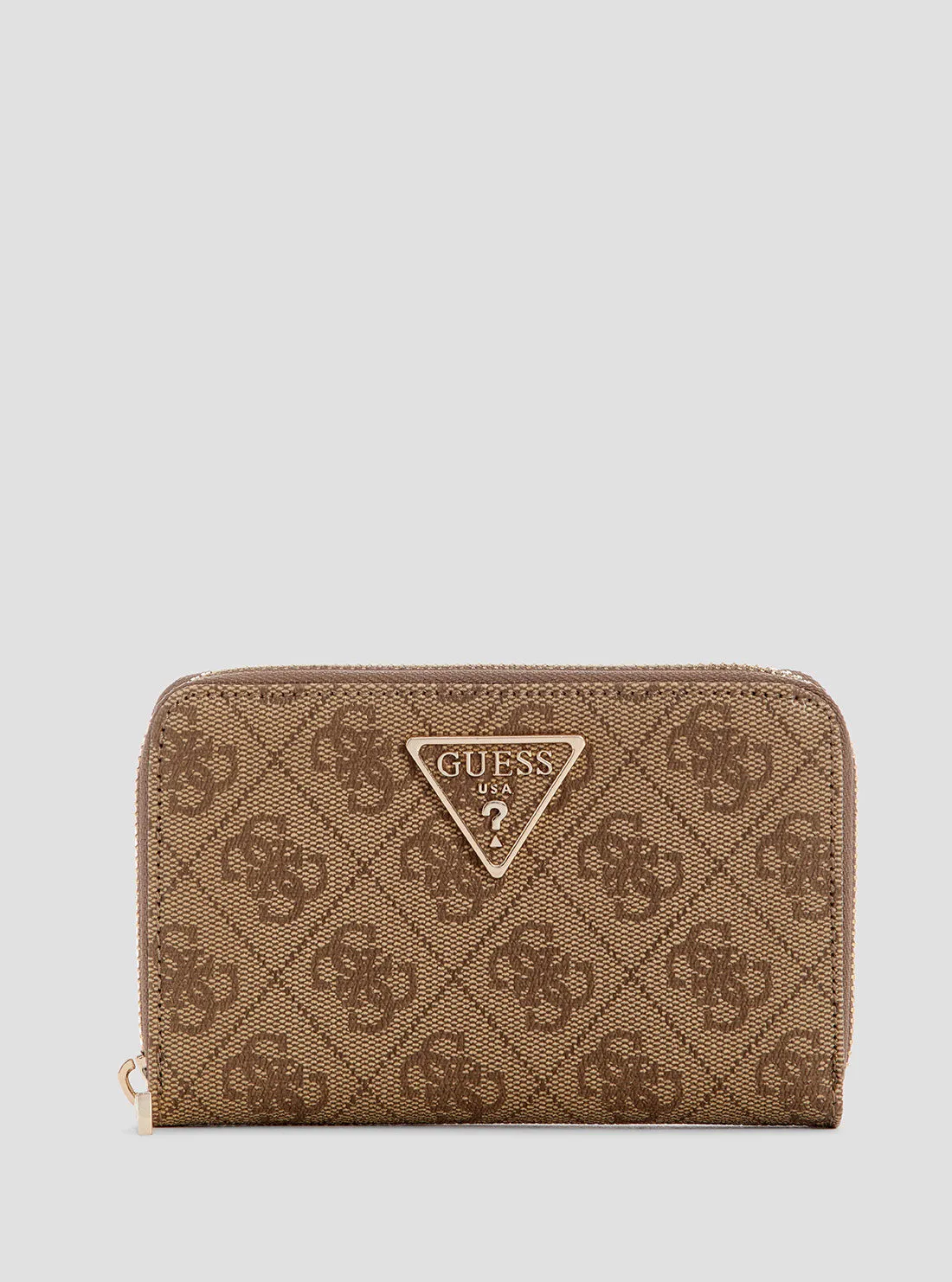 Dompet Wanita Guess Laurel Medium Zip Around Brown Original