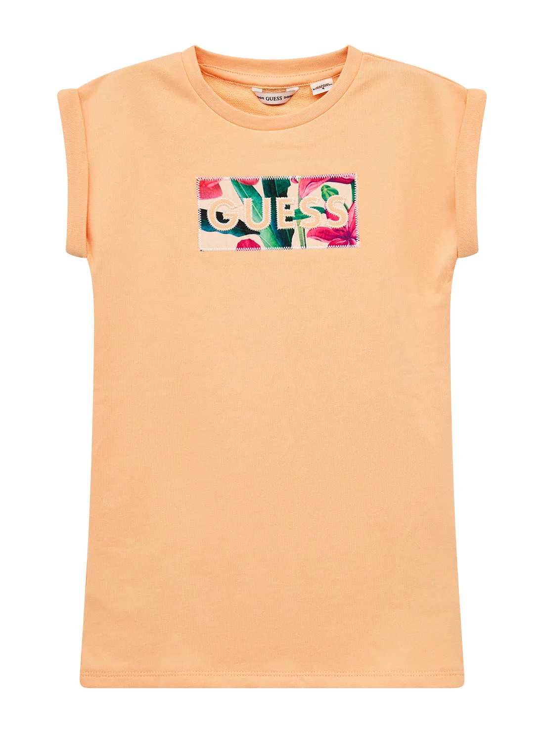 Dress Anak Perempuan Guess Eco Orange Terry Short Sleeve