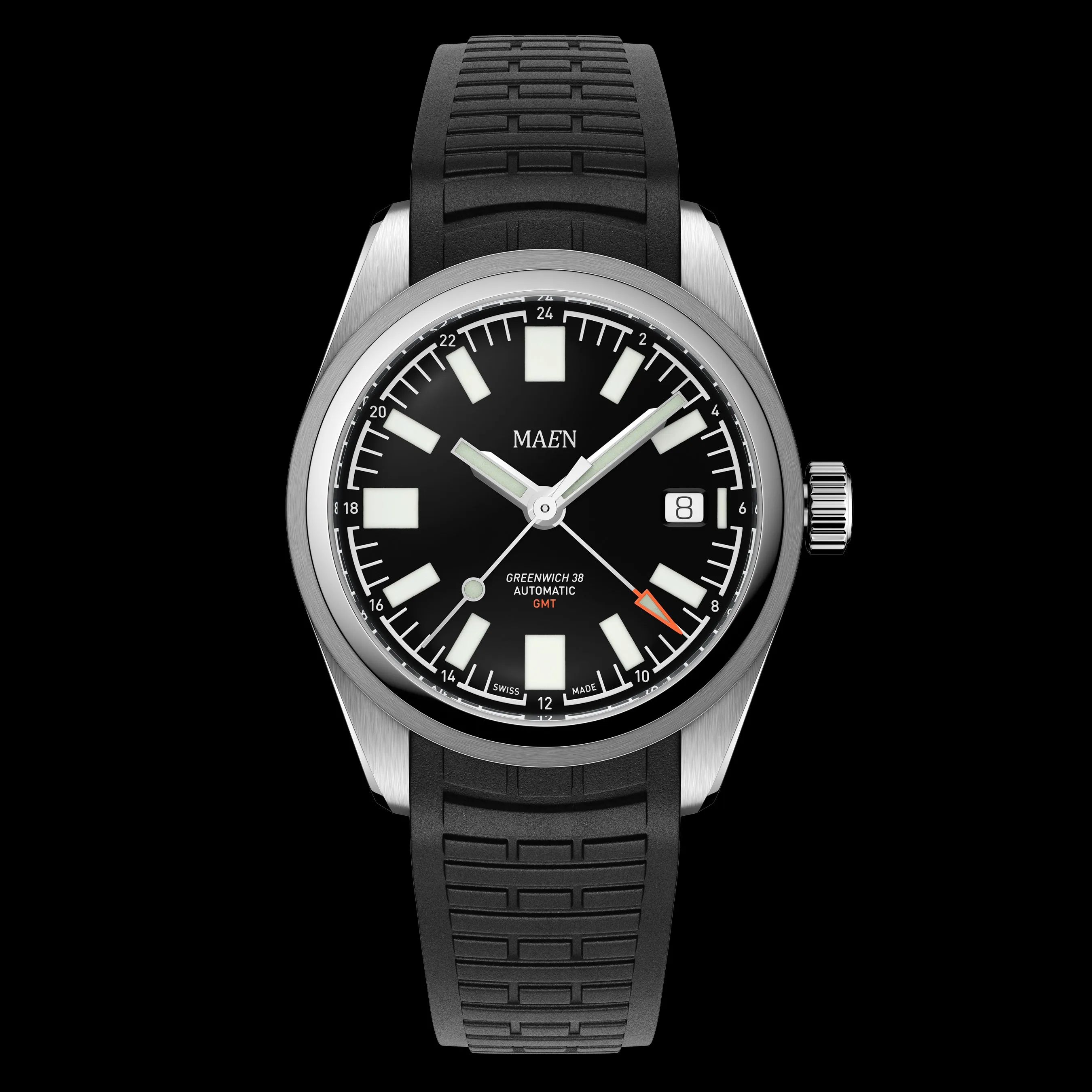 Jam Tangan Pria MAEN Greenwich 38 GMT MGG.01 Limited Edition