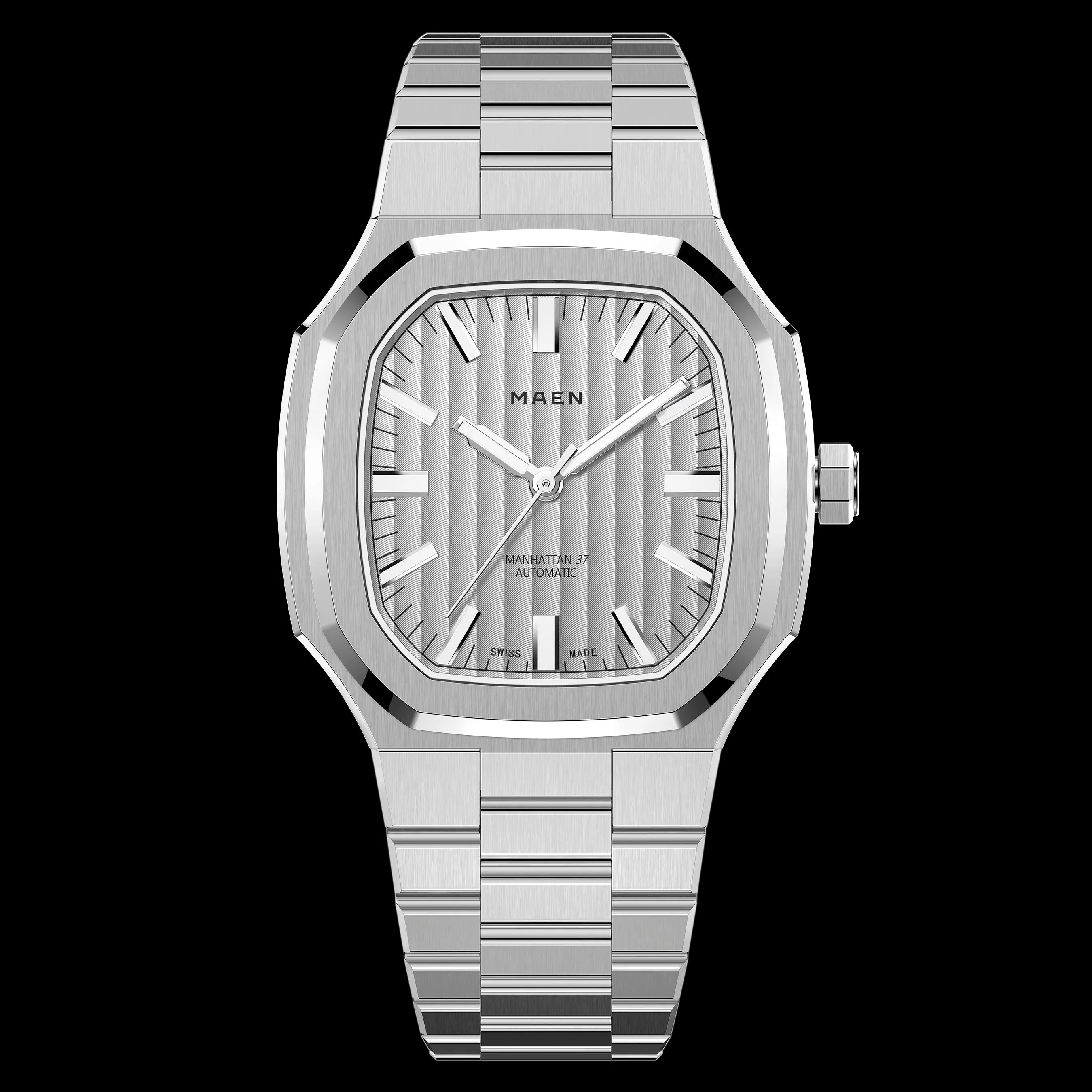 Jam Tangan Pria MAEN Manhattan 37 Automatic Stainless Steel