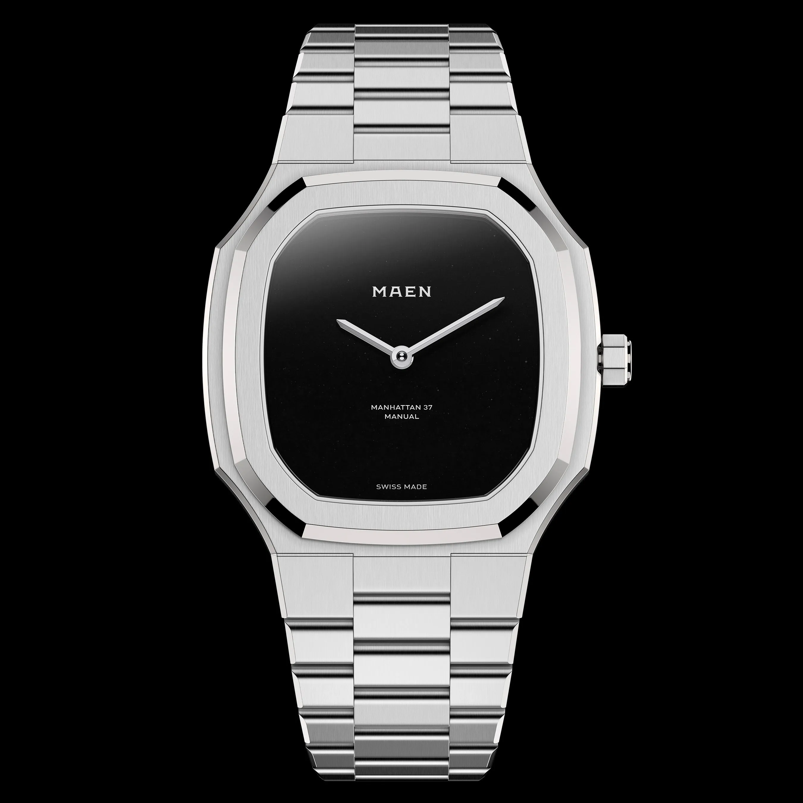 Jam Tangan Pria MAEN Manhattan 37 Ultra Thin Onyx