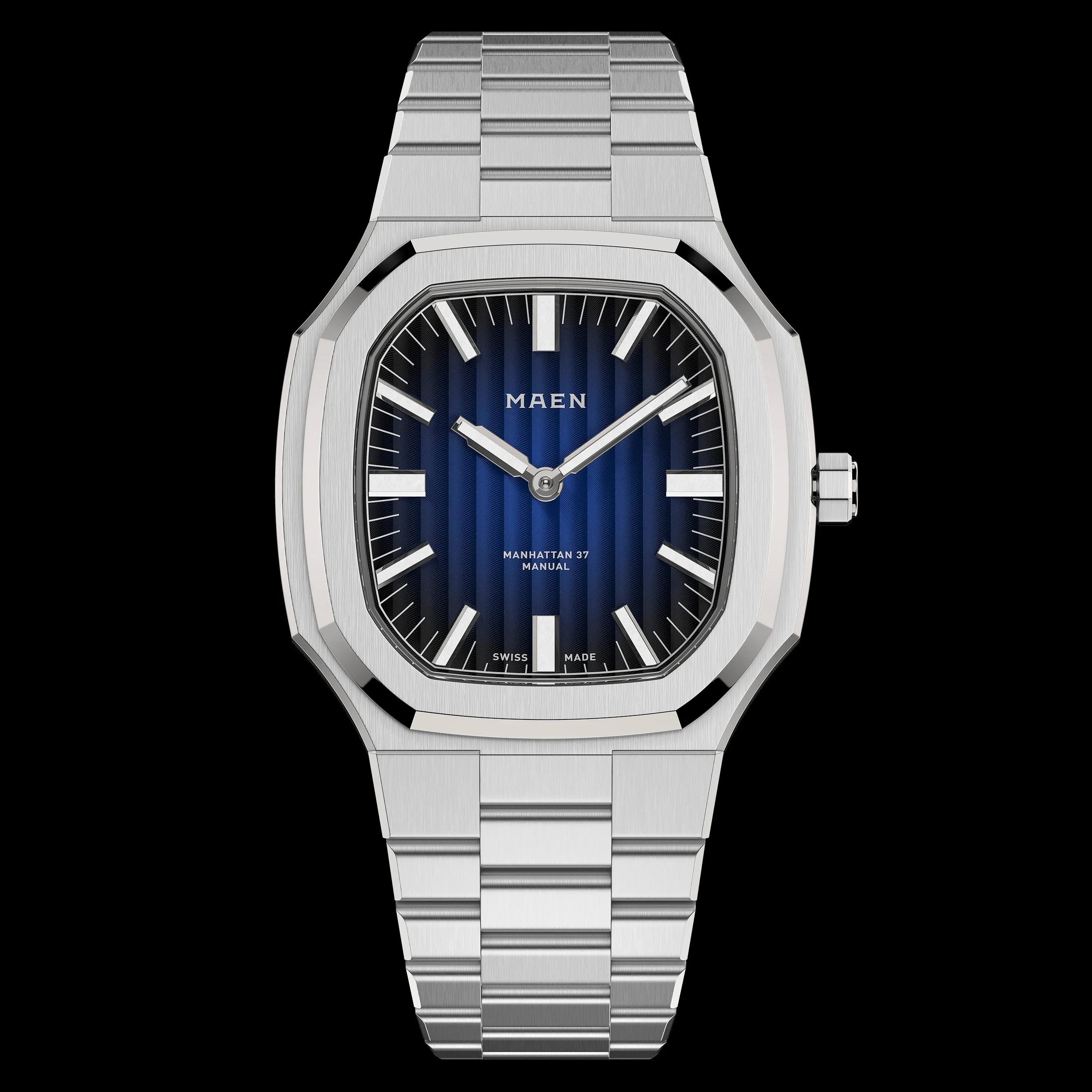 Jam Tangan Pria Maen Manhattan 37 Ultra Thin Steel