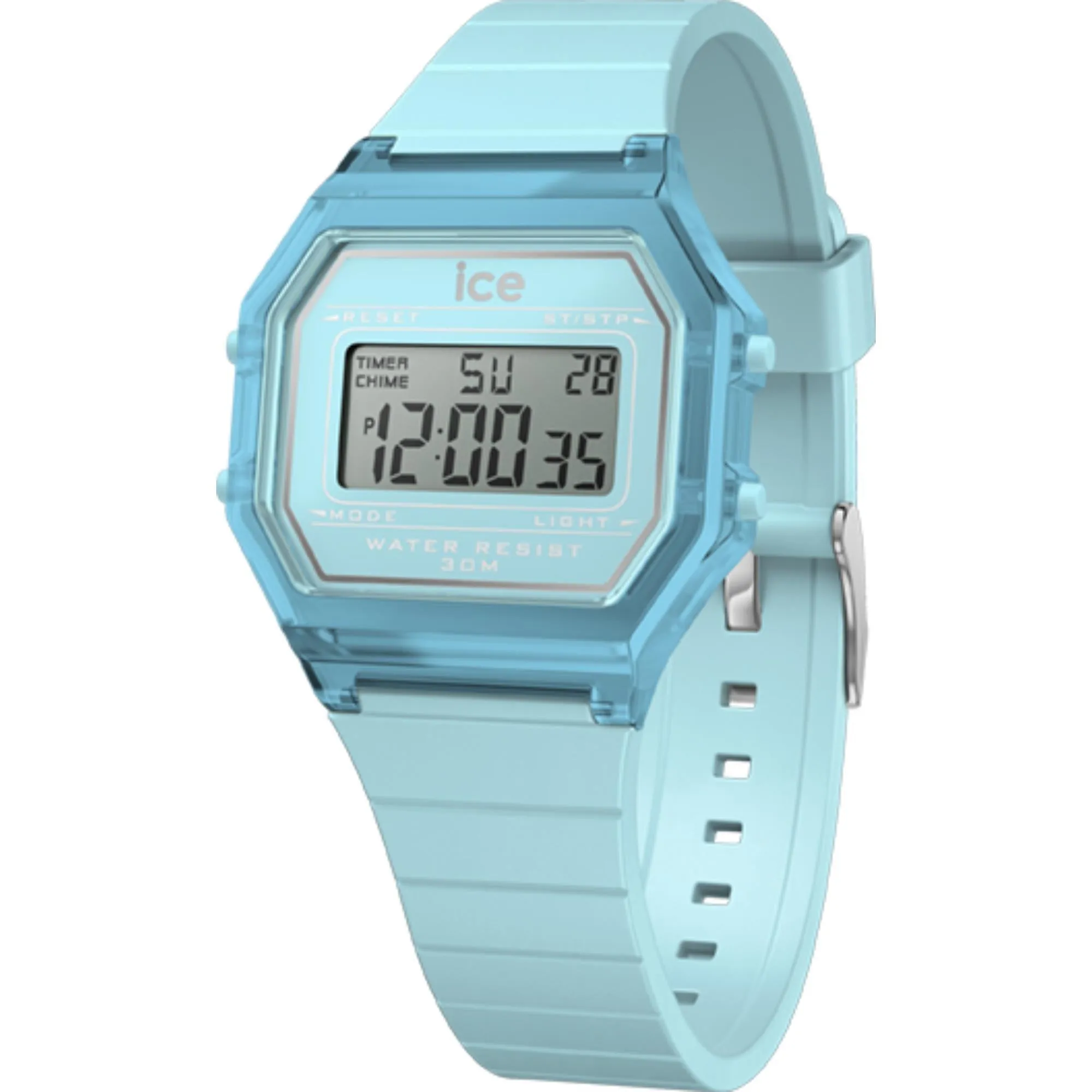 Pesona gaya retro jam tangan digital modern dengan warna cerah yang menawan