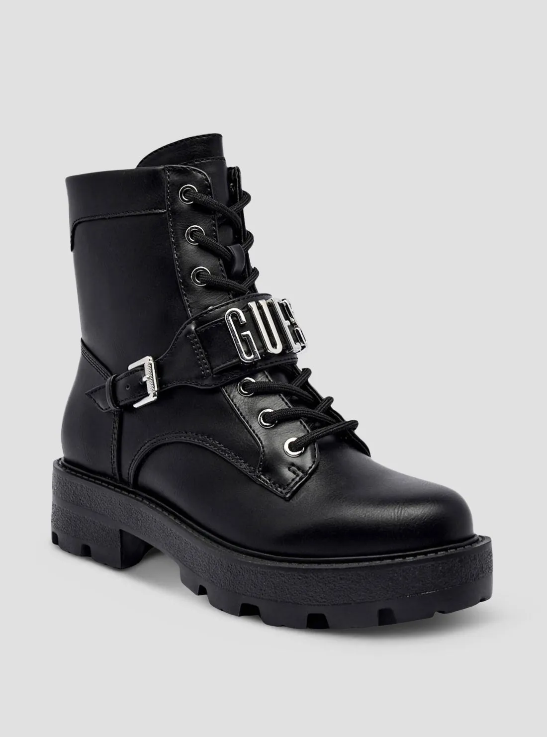 Sepatu Boots Wanita GUESS Black Yanzy Ankle Boots