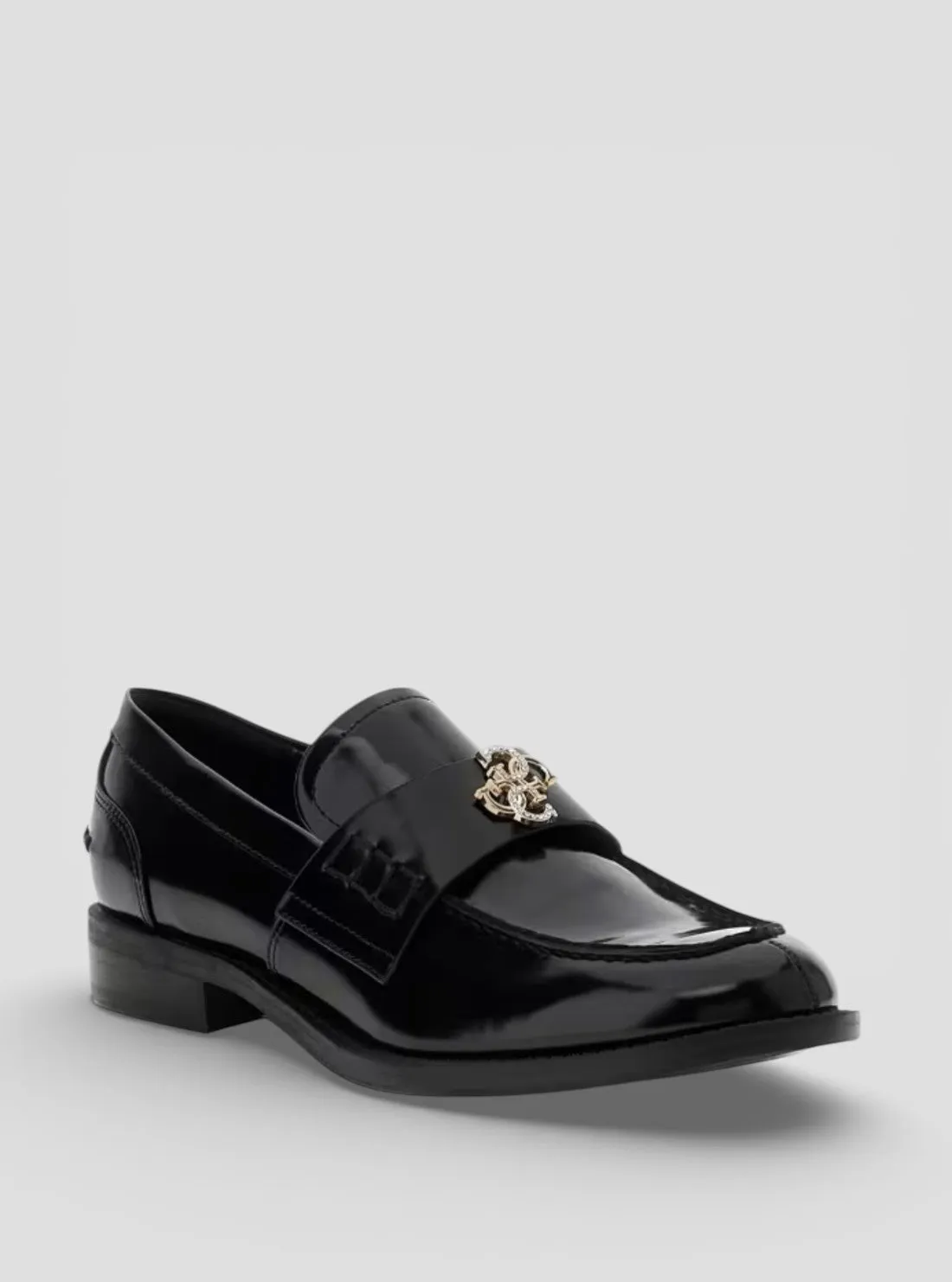 Sepatu Loafer Wanita GUESS Black Bevalee Hitam