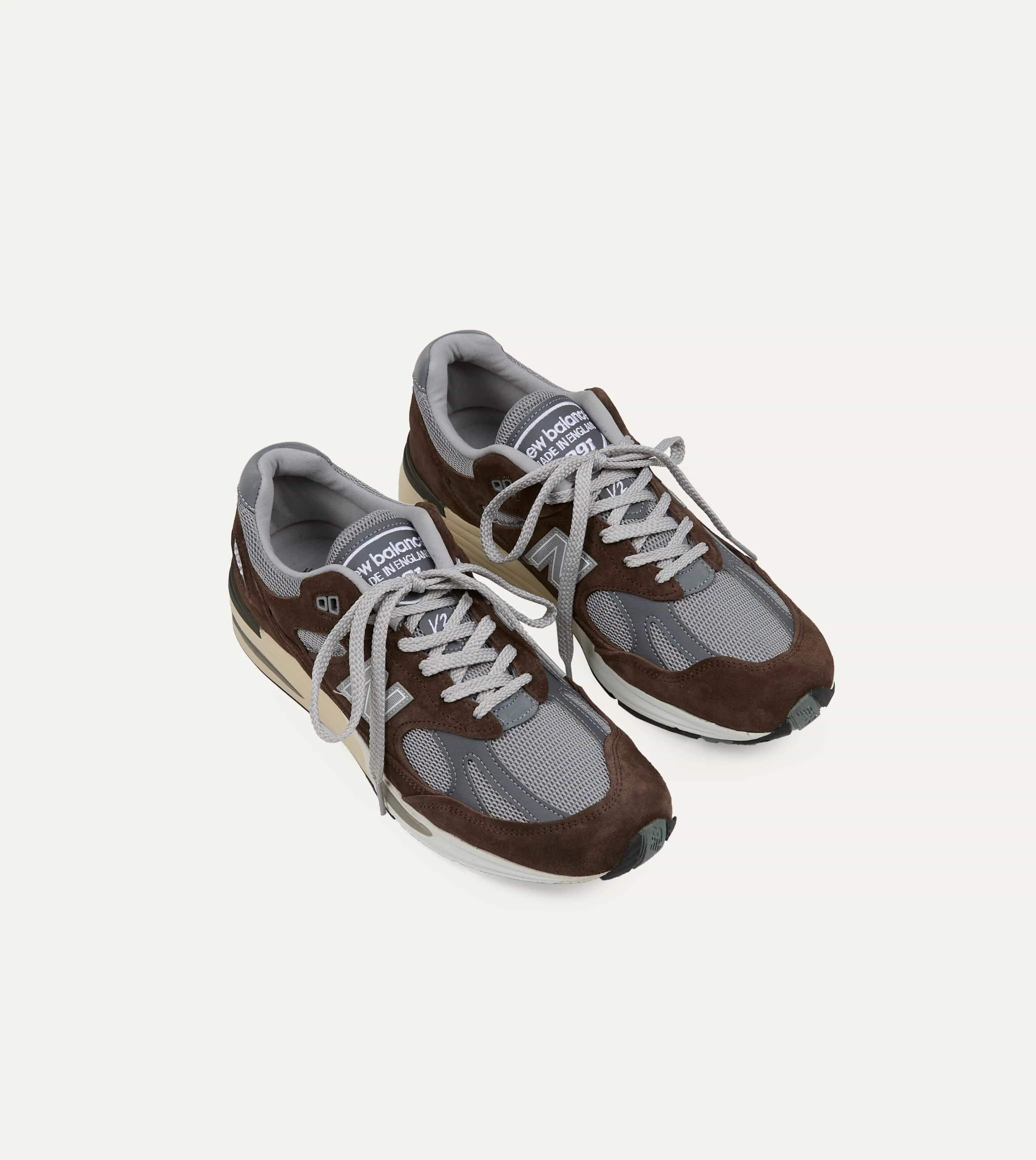 Sepatu New Balance Made in UK 991v2 Brown Alloy Sneakers