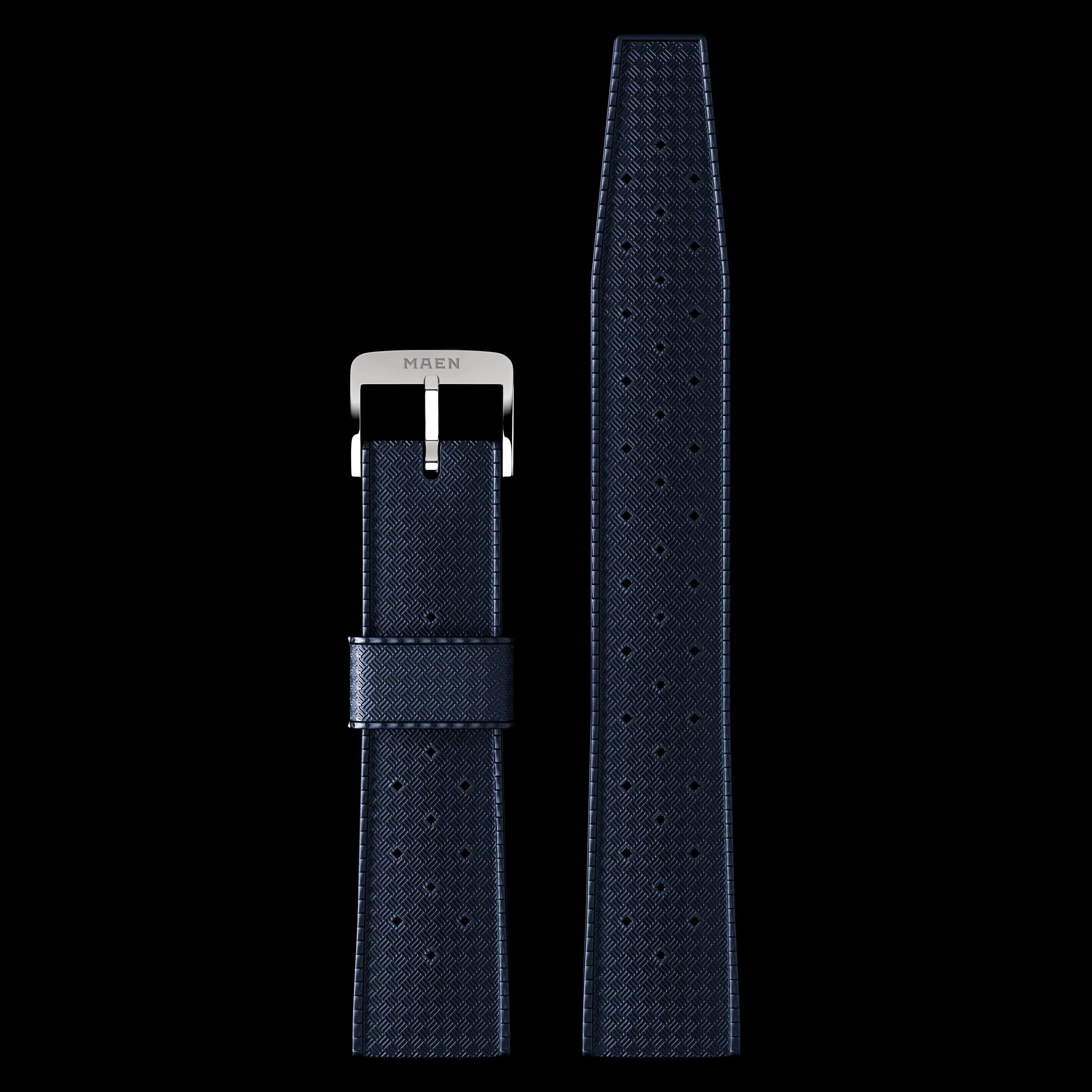 Strap Jam Tangan Rubber FKM Navy 20mm Premium