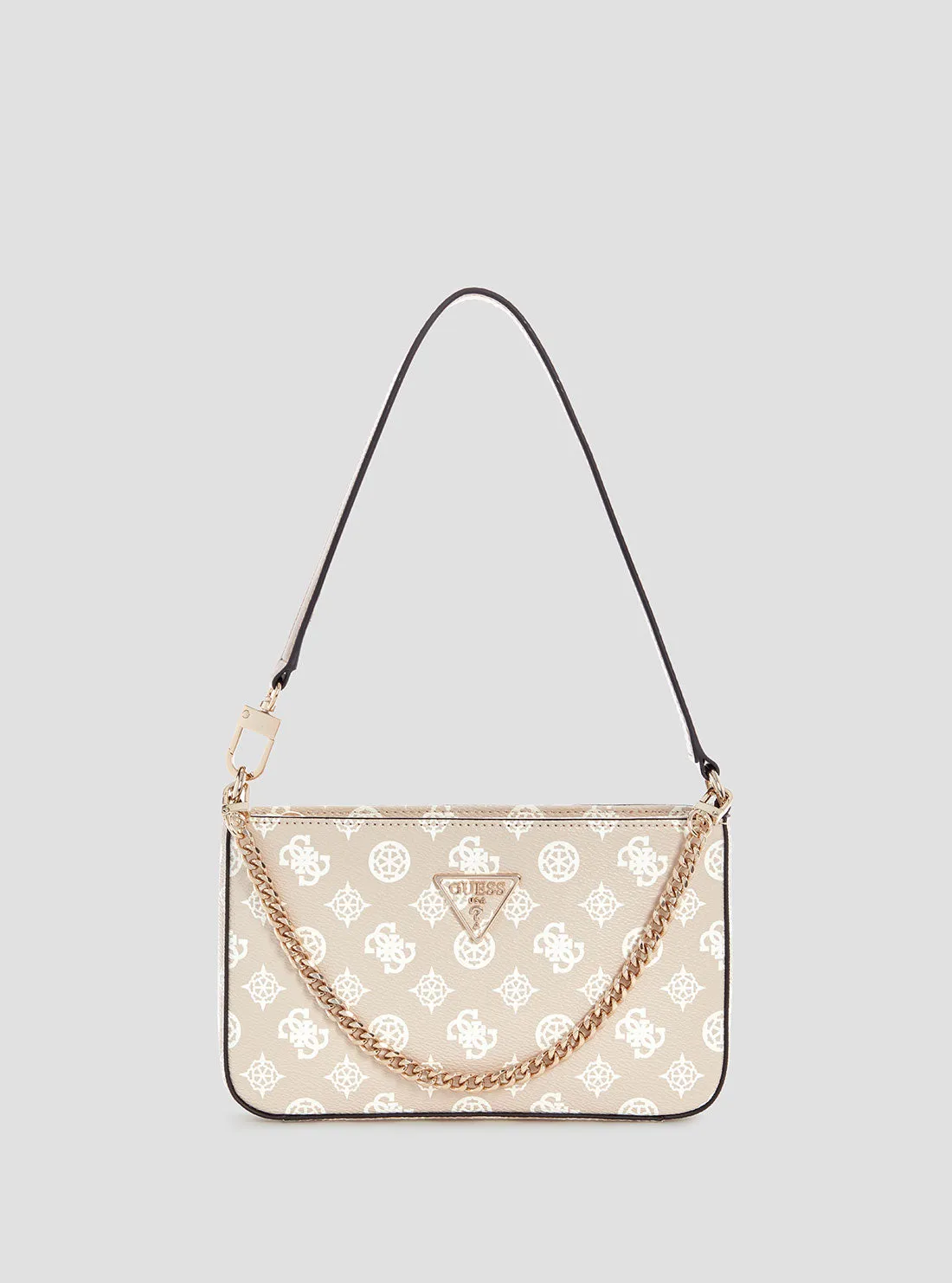 Tas Selempang Wanita GUESS Beige Logo Noelle Mini Shoulder Bag