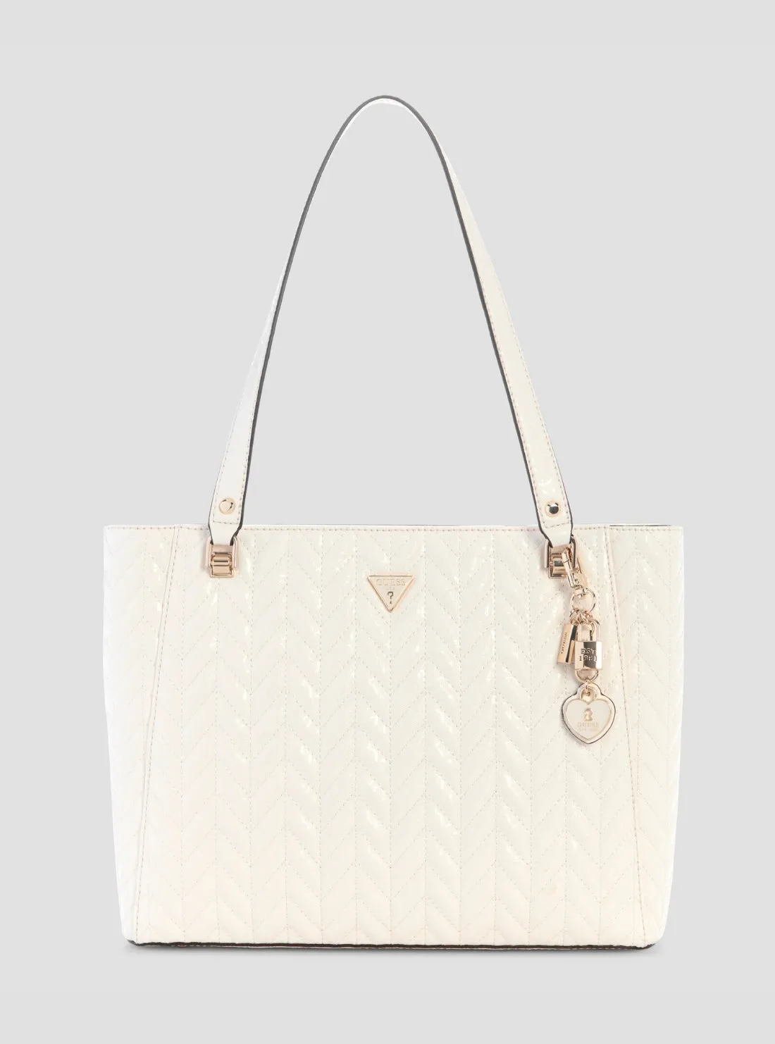 Tas Tote Wanita GUESS Off-White Stacey Noel