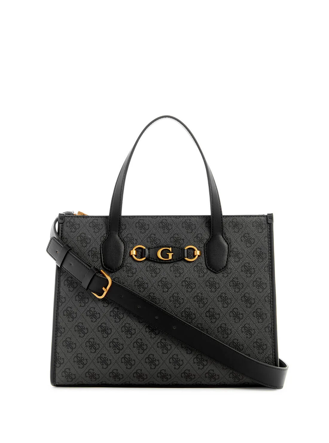 Tas Wanita Guess Black Logo Izzy Dual Tote Bag