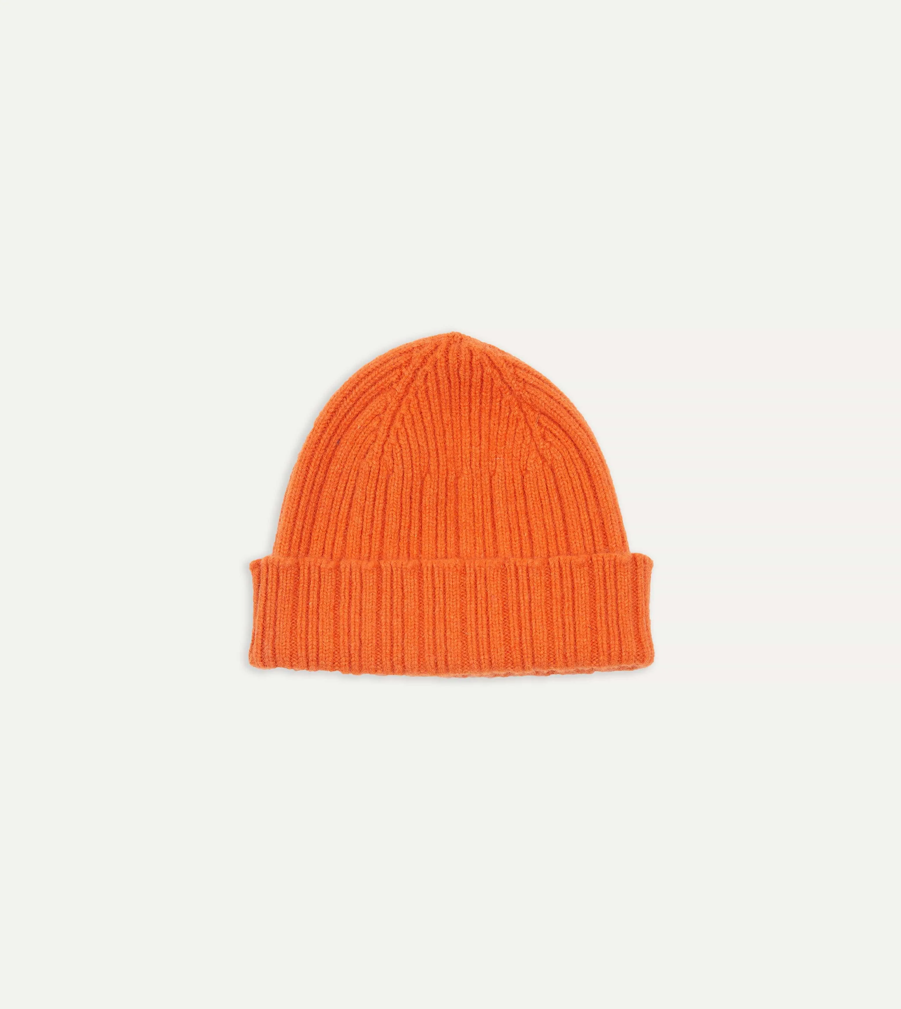 Topi Kupluk Rajut Drake's Orange Geelongora Ribbed Knit Cap